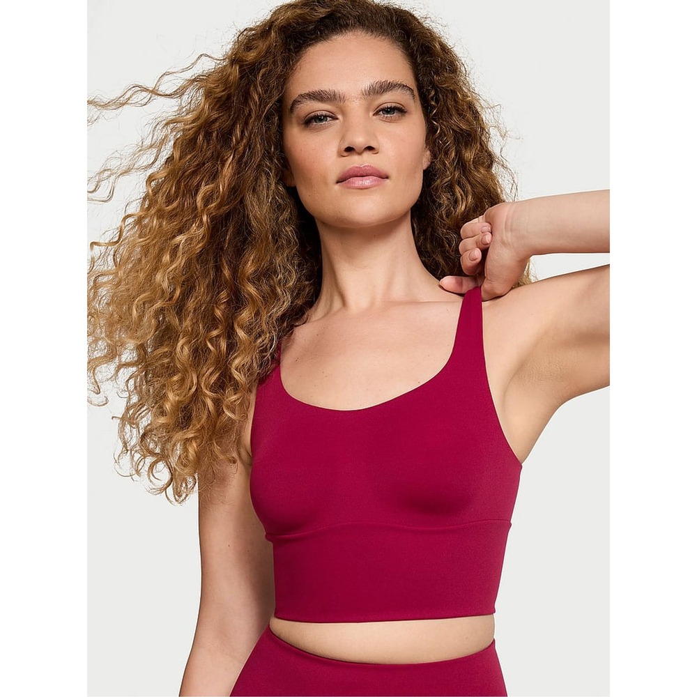 Victoria's Secret Campari Red Cross Back Mesh Sports Bra Size XS NEW